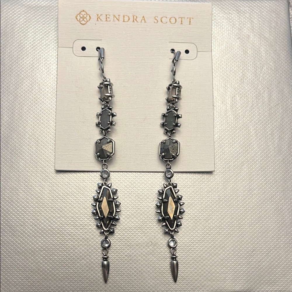 Kendra Scott Silver Dangle Earrings